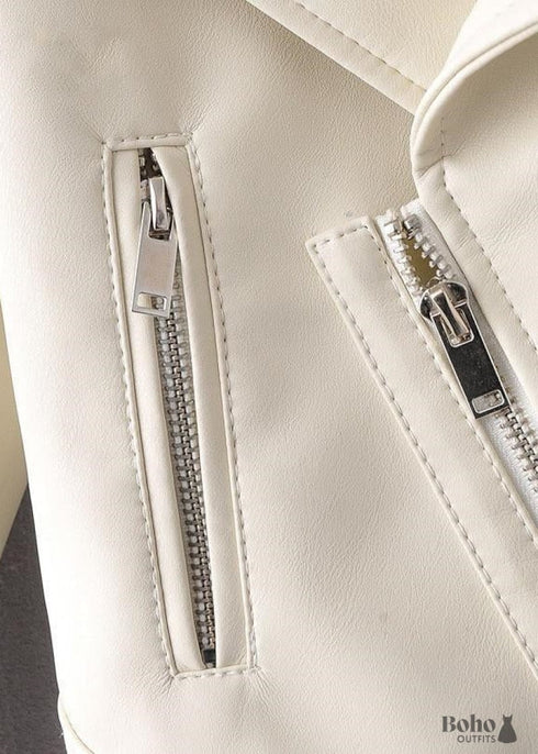 Chaqueta Boho Rock de piel sintética