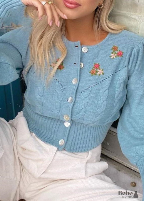 Chaqueta cálida romántica bohemia