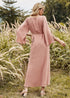 Boho Round Neck A-line Maxi Dress Vivian