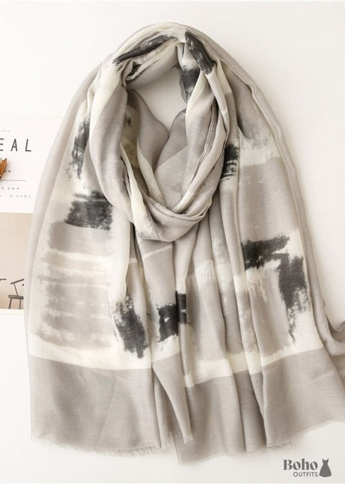 Bufanda Boho Abstracta Zara