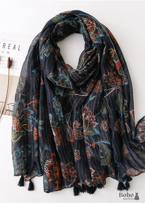 Boho Scarf Black Ariana