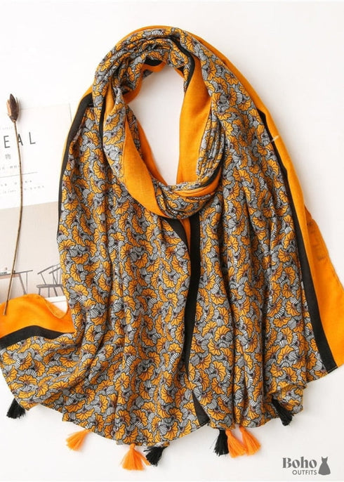 Boho Scarf Retro Floral