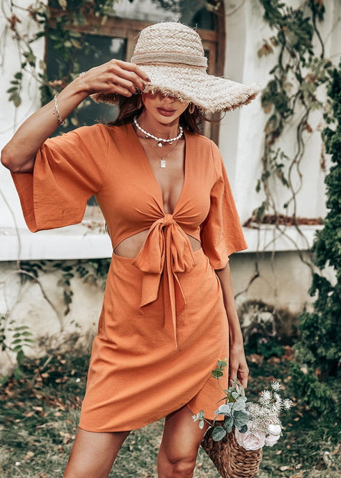 Boho sexy Mini Dress Zinnia