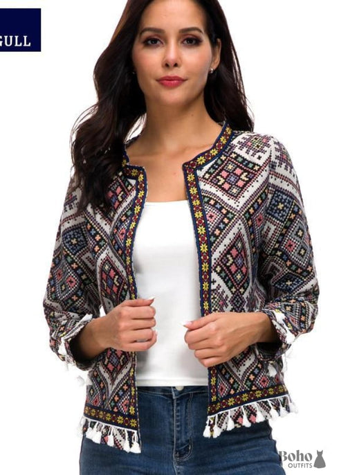 Chaqueta corta bohemia