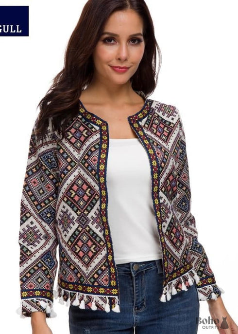 Chaqueta corta bohemia