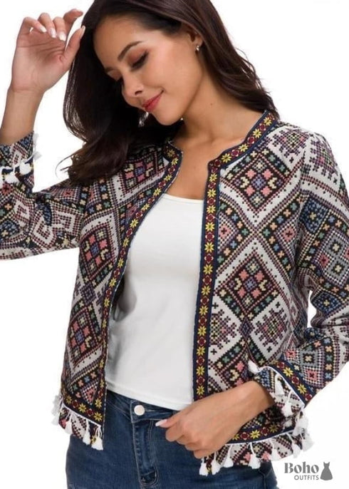 Chaqueta corta bohemia
