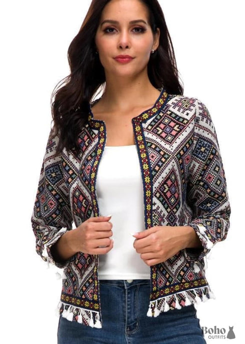 Chaqueta corta bohemia