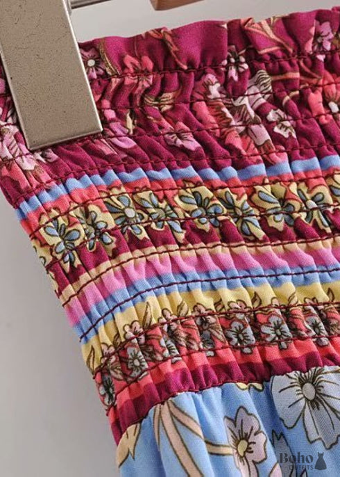 Boho Skirts in Blue Aurelia For Women