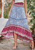 Boho Skirts in Blue Aurelia For Women