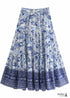 Boho Skirts in Blue Danica For Women