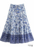 Boho Skirts in Blue Danica For Women