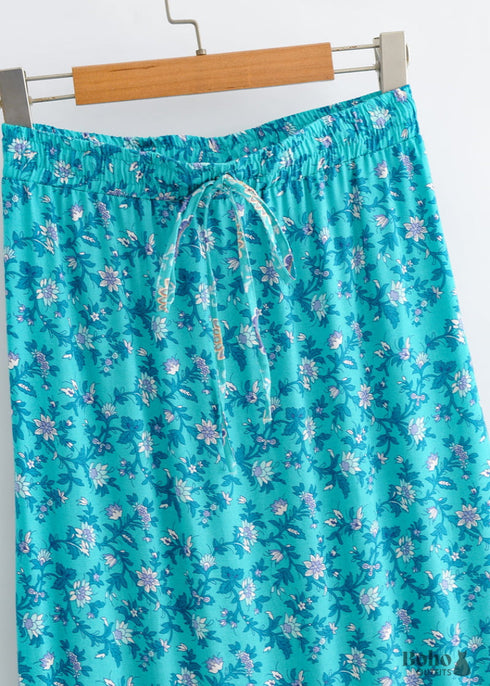 Faldas bohemias en azul Love in Mist para mujer