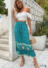 Faldas bohemias en azul Love in Mist para mujer