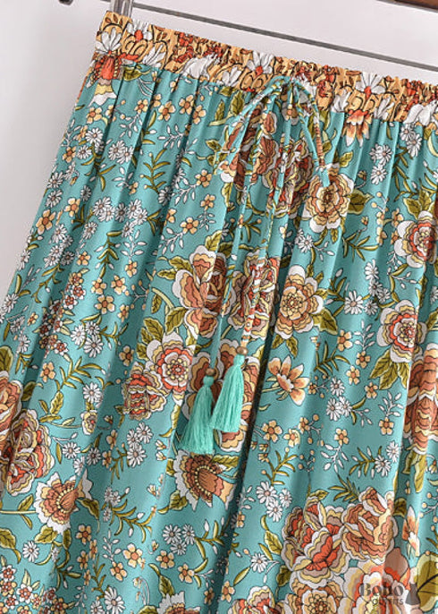 Faldas bohemias en Calida en verde para mujer