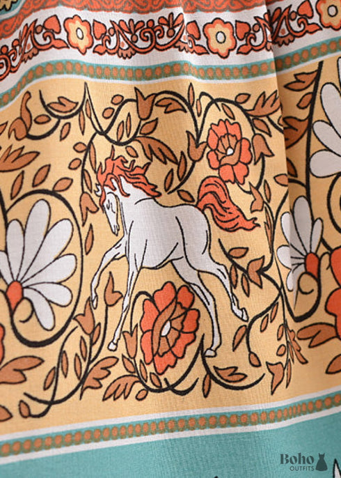 Faldas bohemias en Calida en verde para mujer