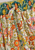 Faldas bohemias con flores Esme en amarillo y verde para mujer