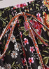 Faldas bohemias con estampado floral Eulalie Black Pink para mujer