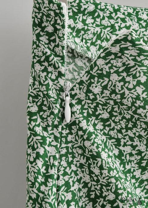 Faldas bohemias en verde jardín para mujer