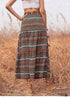 Boho Skirts in Green Herb For Women