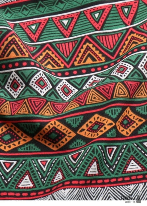 Boho Skirts in Green Herb For Women