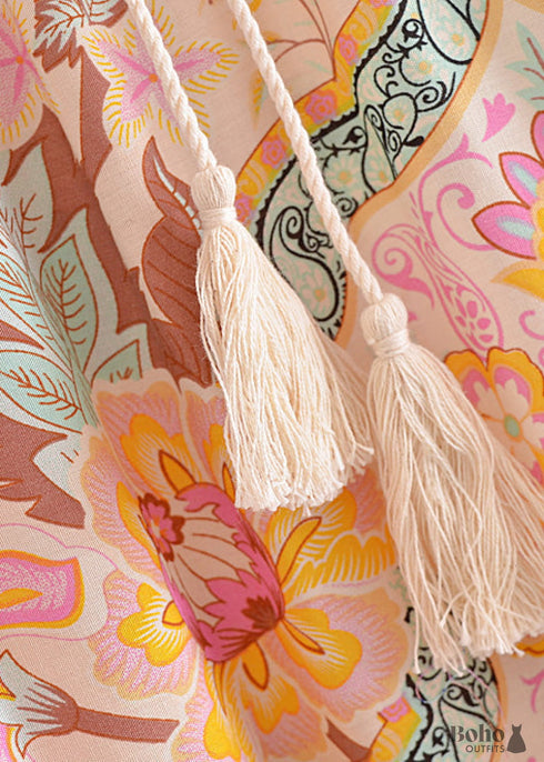 Boho Skirts in Heart Chakra in Pink For Women