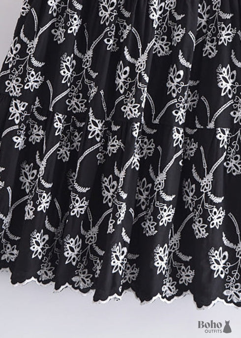 Faldas Boho Mariana en Encaje Blanco, Morado y Negro para Mujer