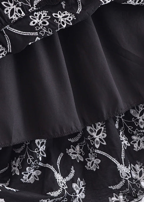 Faldas Boho Mariana en Encaje Blanco, Morado y Negro para Mujer