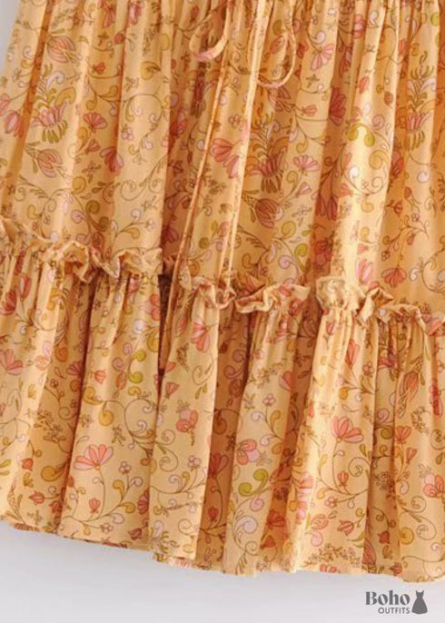 Faldas Boho en Minifalda, Naranja Nelia Para Mujer