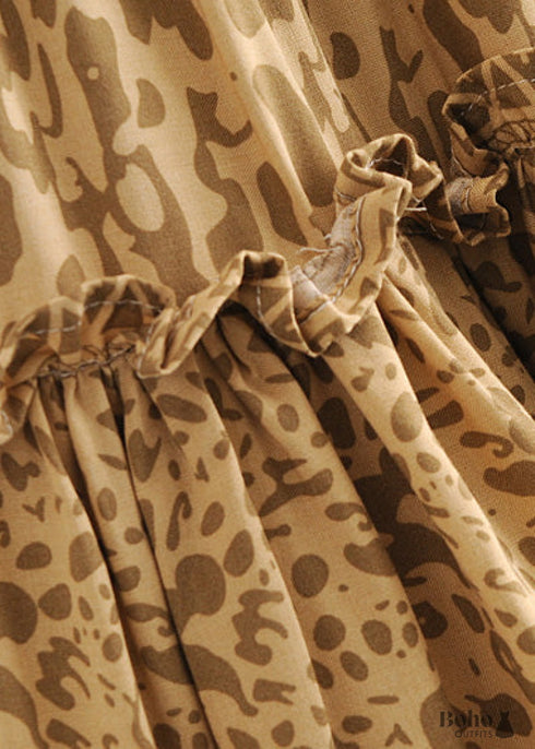 Faldas bohemias en minifalda, tigre amarillo para mujer