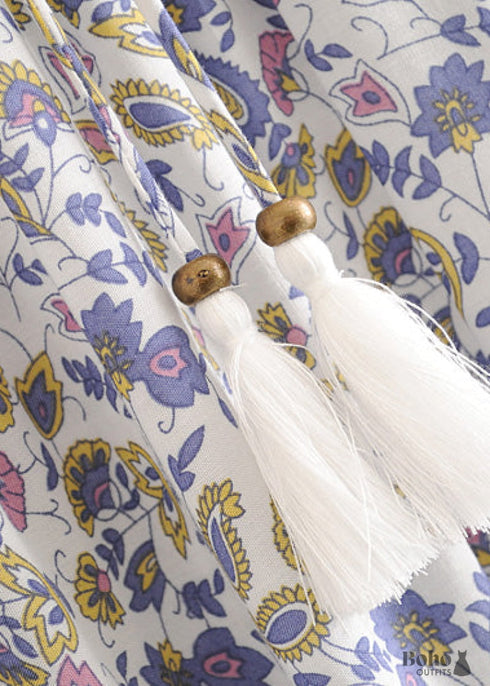 Boho Skirts in Paisley Green For Women