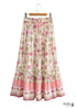 Boho Skirts in Pink India Rose For Women