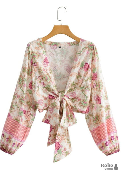 Boho Skirts in Pink India Rose For Women