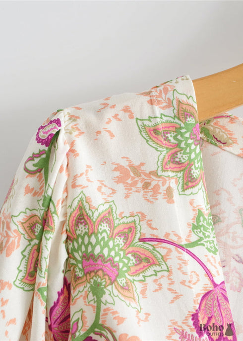 Boho Skirts in Pink India Rose For Women