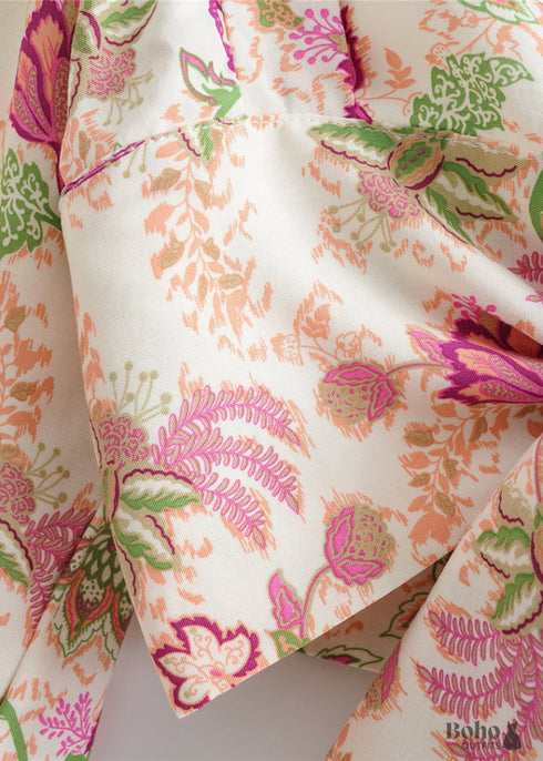 Boho Skirts in Pink India Rose For Women