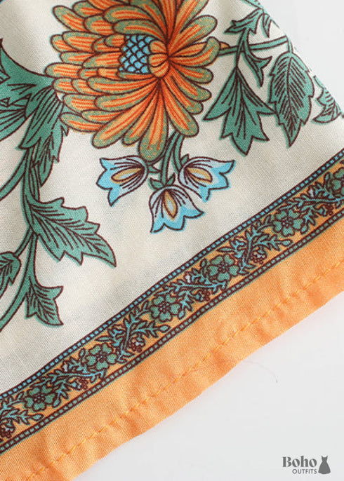 Boho Skirts in Red Crimson For Women