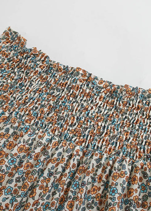 Boho Skirts in Red Crimson For Women