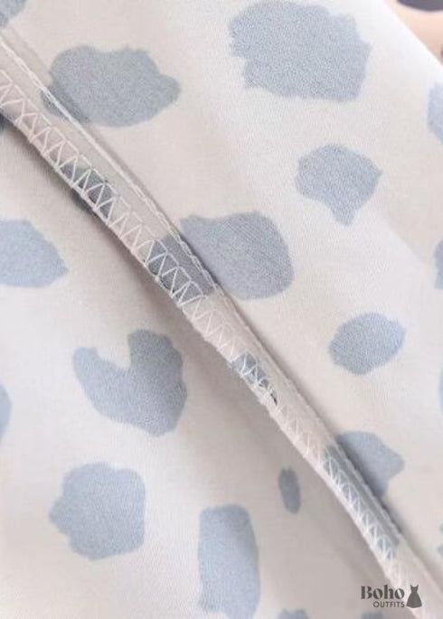 Boho Skirts in Retro Satin Skirt, Paw Black White For Women