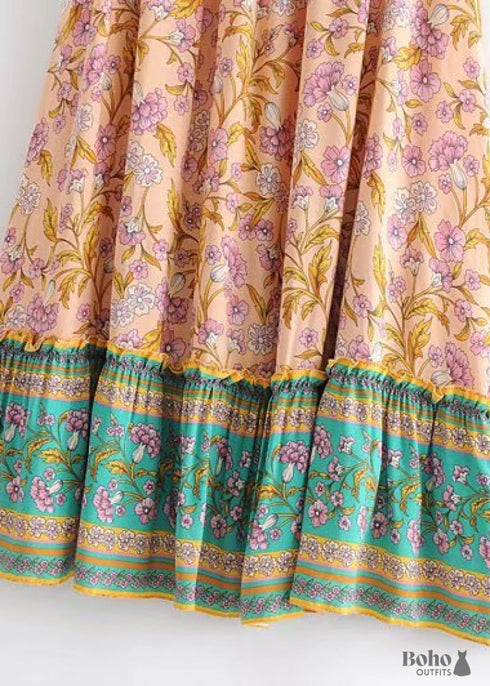 Boho Skirts in Rose Pink Aurelia For Women