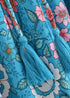 Boho Skirts in Verbena Flower in Blue For Women