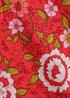 Boho Skirts in Verbena Flower in Red For Women