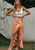 Boho Skirts in Wrap Skirt, Daisy in Saffron For Women