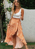 Boho Skirts in Wrap Skirt, Daisy in Saffron For Women