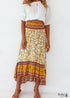 Faldas bohemias en amarillo arena verbena para mujer
