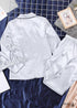 Boho Sleepwear, Pajamas Set, PJ Satin Clementine in Silver, Pink and Champagne