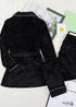 Boho Sleepwear, Pajamas Set, PJ Velvet Desireee in Black