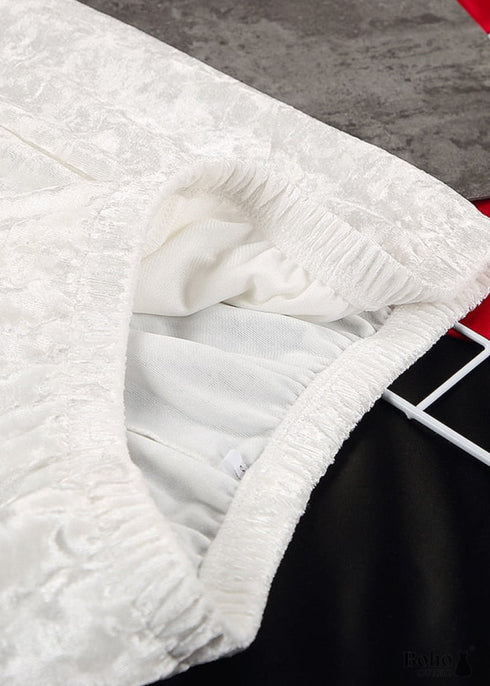 Pijama bohemio de terciopelo Desireee en blanco