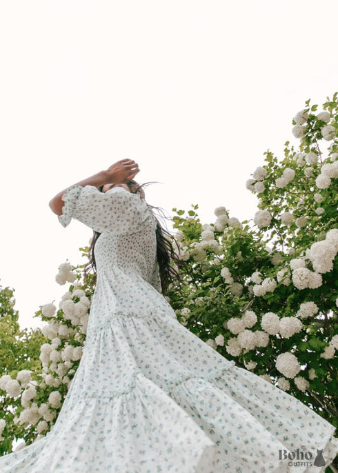 Boho Square Collar Dress Sadie