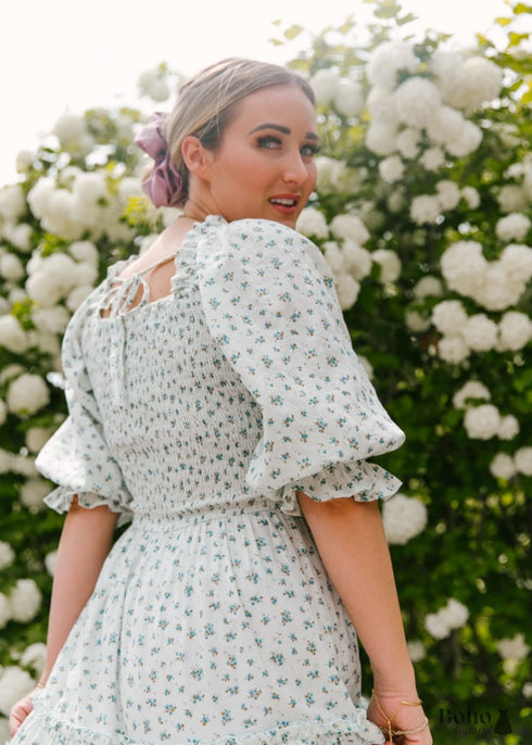 Boho Square Collar Dress Sadie