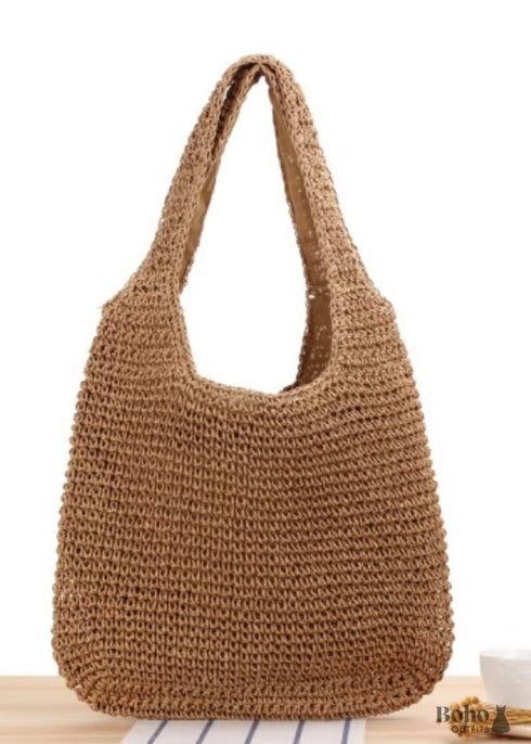 Bolso tote de paja bohemio Madelyn