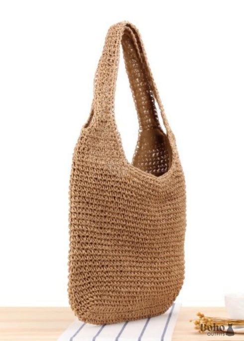 Bolso tote de paja bohemio Madelyn